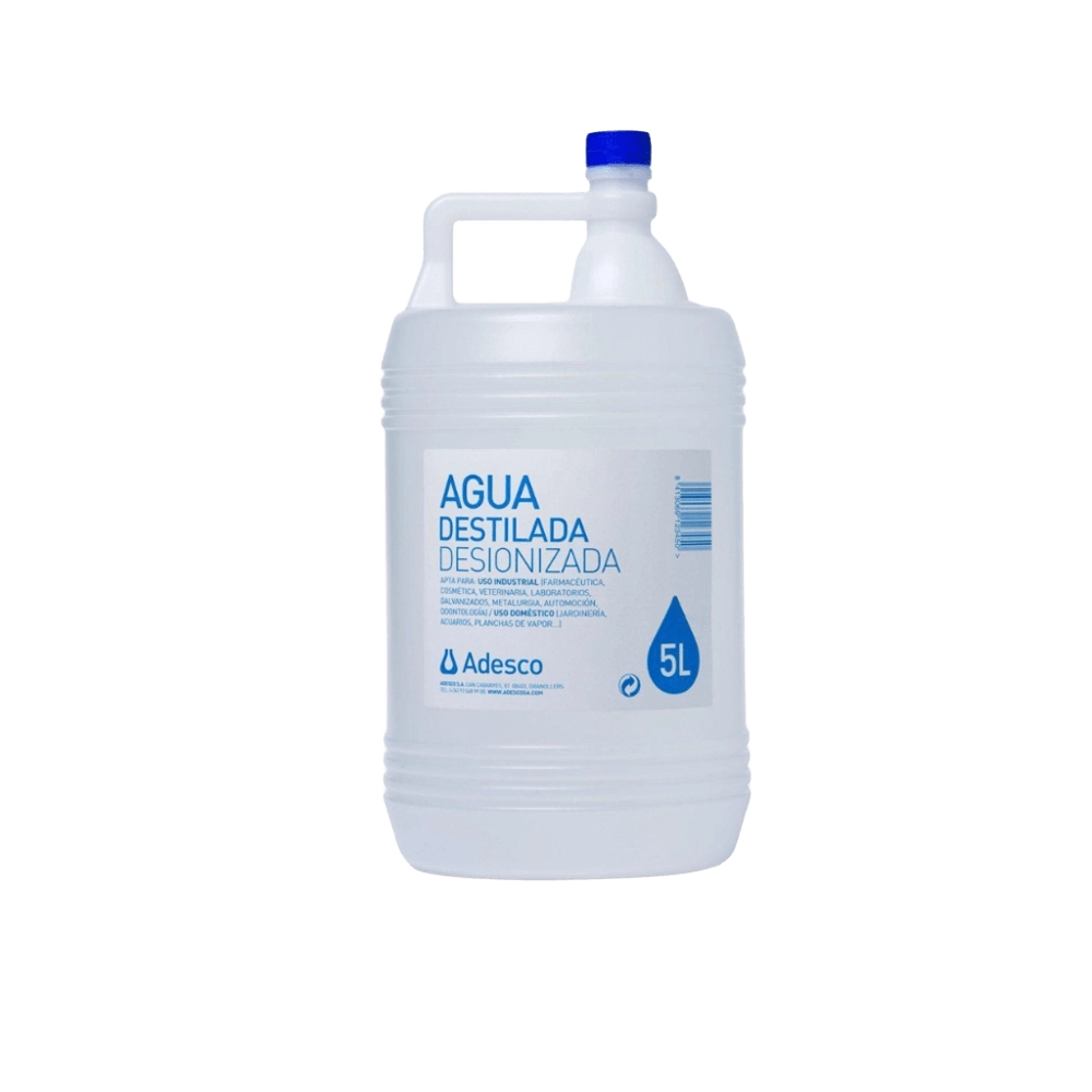 Agua Destilada Desionizada 5 Litro