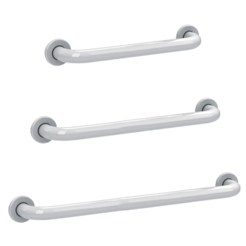 Asidero Recta Acero Pintado Blanco