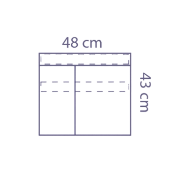 Bolsa de instrumental con 2 compartimentos