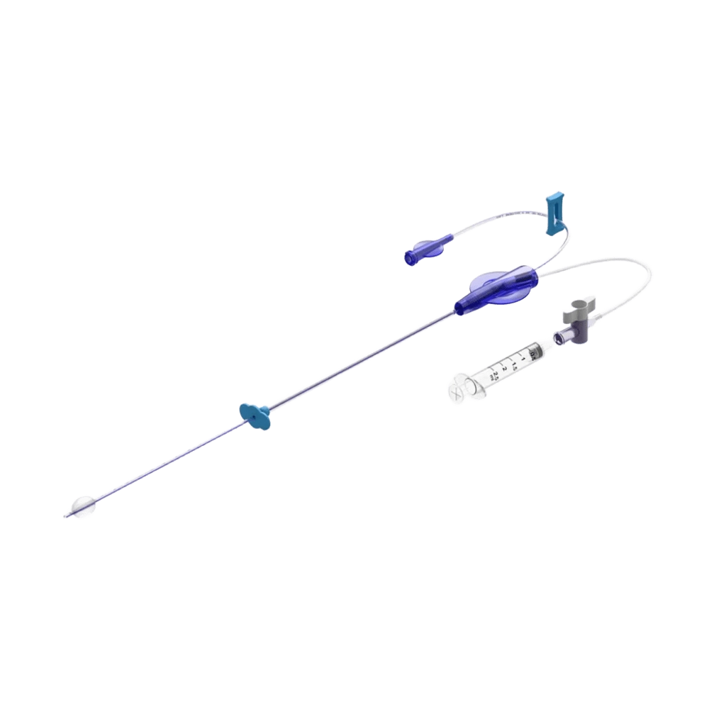 Catéter flexible para histerosalpingografía Catéter flexible para histerosalpingografía