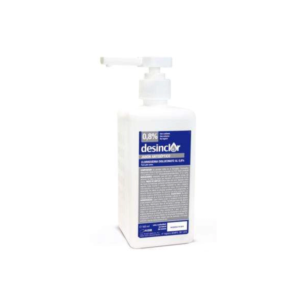 Desinclor clorhexidina jabón 0.8 % (blanco) con dosificador Desinclor clorhexidina jabón 0.8 % (blanco) con dosificador