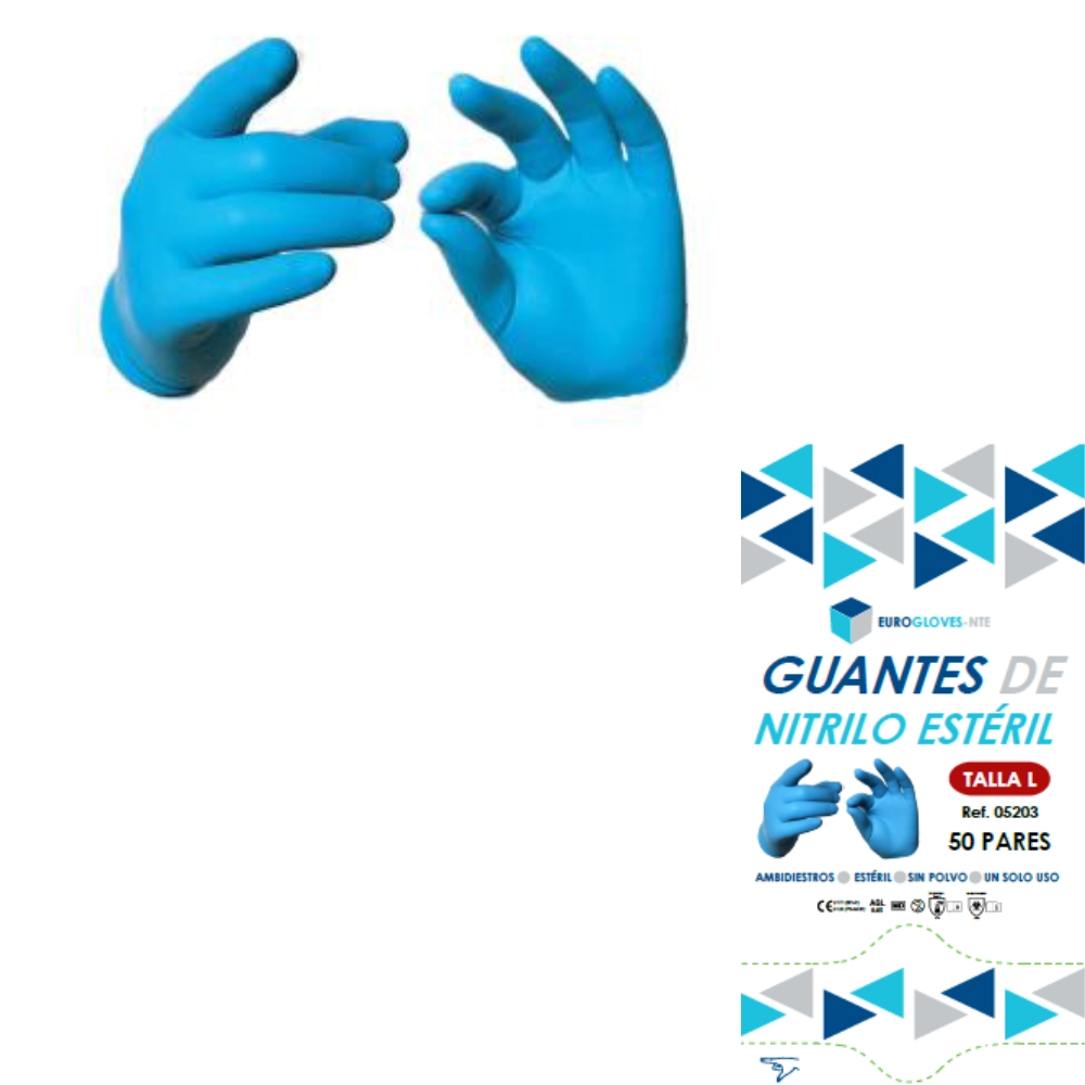Guante Nitrilo Estéril Unidix Guante Nitrilo Estéril Unidix