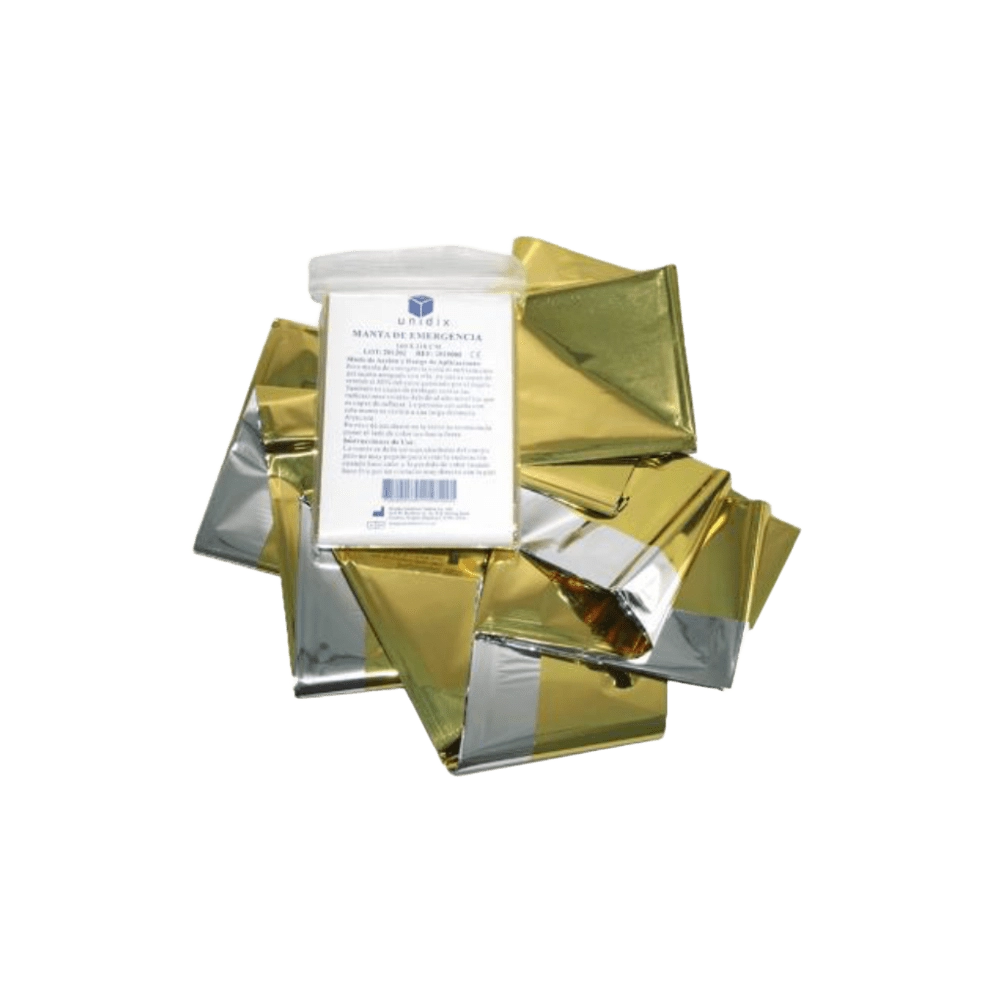 Manta Termoaislante Oro/Plata Unidix