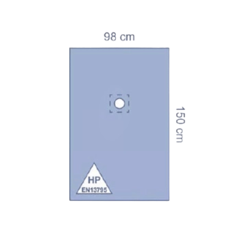 Paño Estéril Impermeable Fenestrado Adhesivo Medline 98x150 Paño Estéril Impermeable Fenestrado Adhesivo Medline 98x150