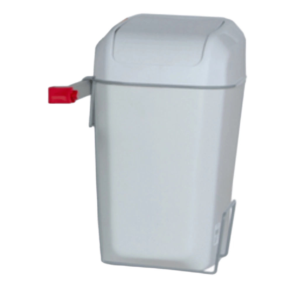 Papelera C/ Tapa Abatible 15L C/ Soporte Carro