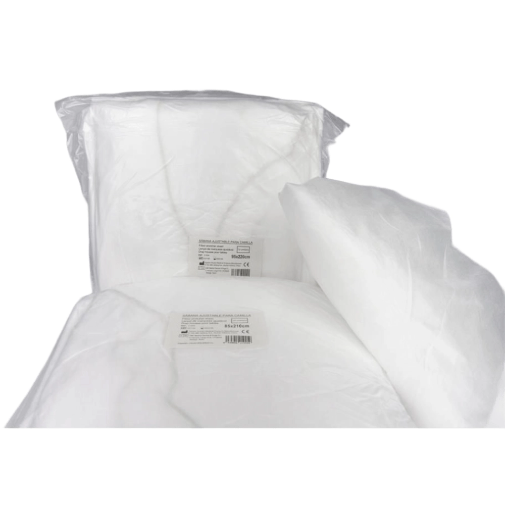 Sabana Ajustables Blanca 20 GR.  95 cm  X 220 cm