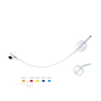 Sonda Foley 3 Vías Silicona Punta Dufour