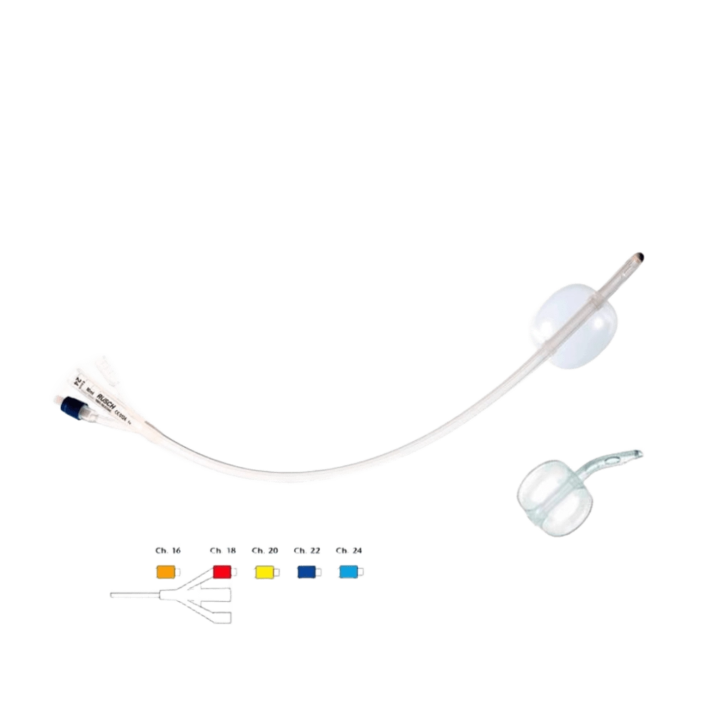 Sonda Foley 3 Vías Silicona Punta Dufour